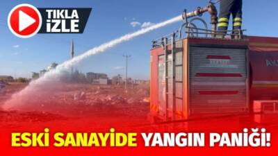 Aksaray Eski Sanayi’de lastik ve çöplerin tutuşması paniğe yol açtı.