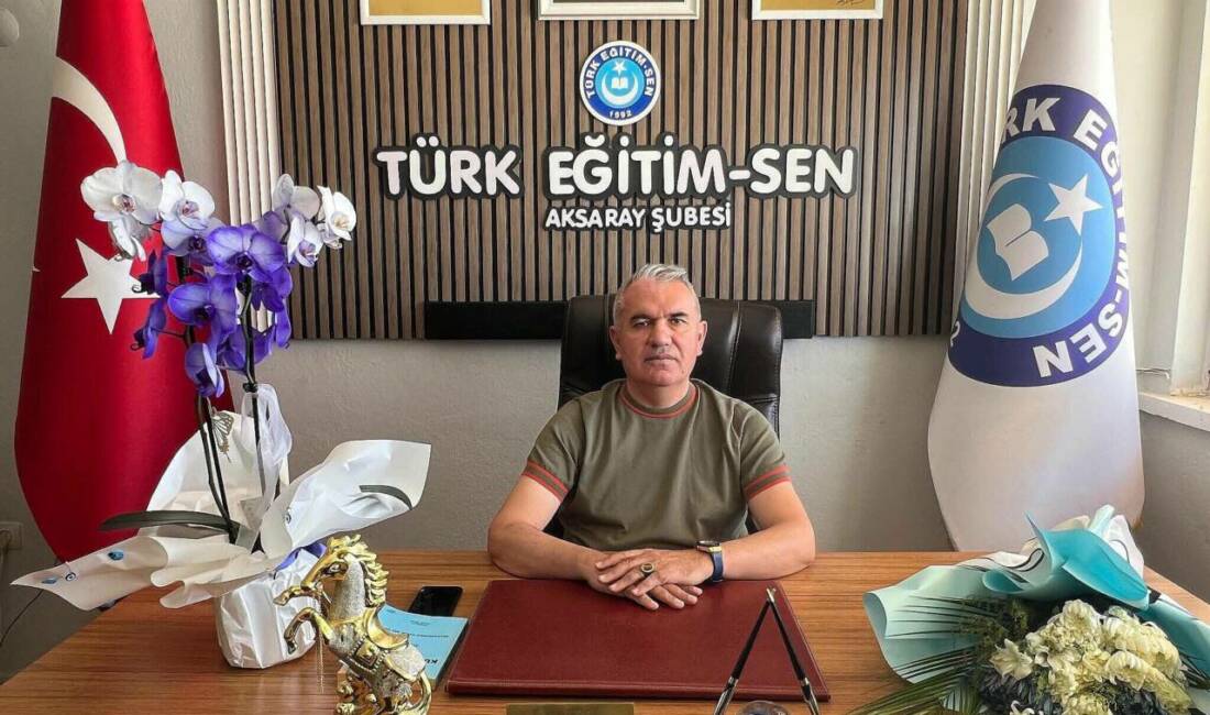 Türk Eğitim-Sen Aksaray Şube Başkanı Ali Toprak, eğitimde birlik ve