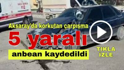 Eskil’de meydana gelen trafik kazası anbean güvenlik kamerasına yaşadı. Kazada