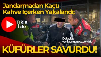 Zengen’den Aksaray’a gelen sürücü jandarmanın dur ihtarına uymadı. Sürücü kafede