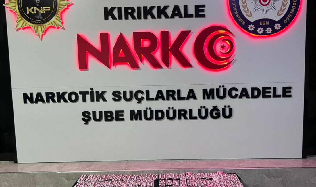 Kırıkkale'de İl Emniyet Müdürlüğü ekipleri tarafından uyuşturucu operasyonu düzenlendi. Operasyonda
