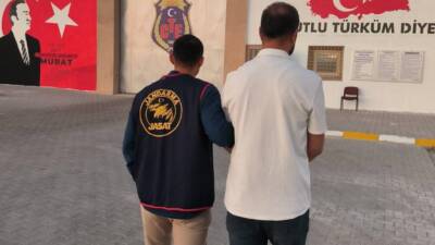 Kırşehir'de İl Jandarma Komutanlığı ekipleri tarafından yol uygulamasında, hakkında 7
