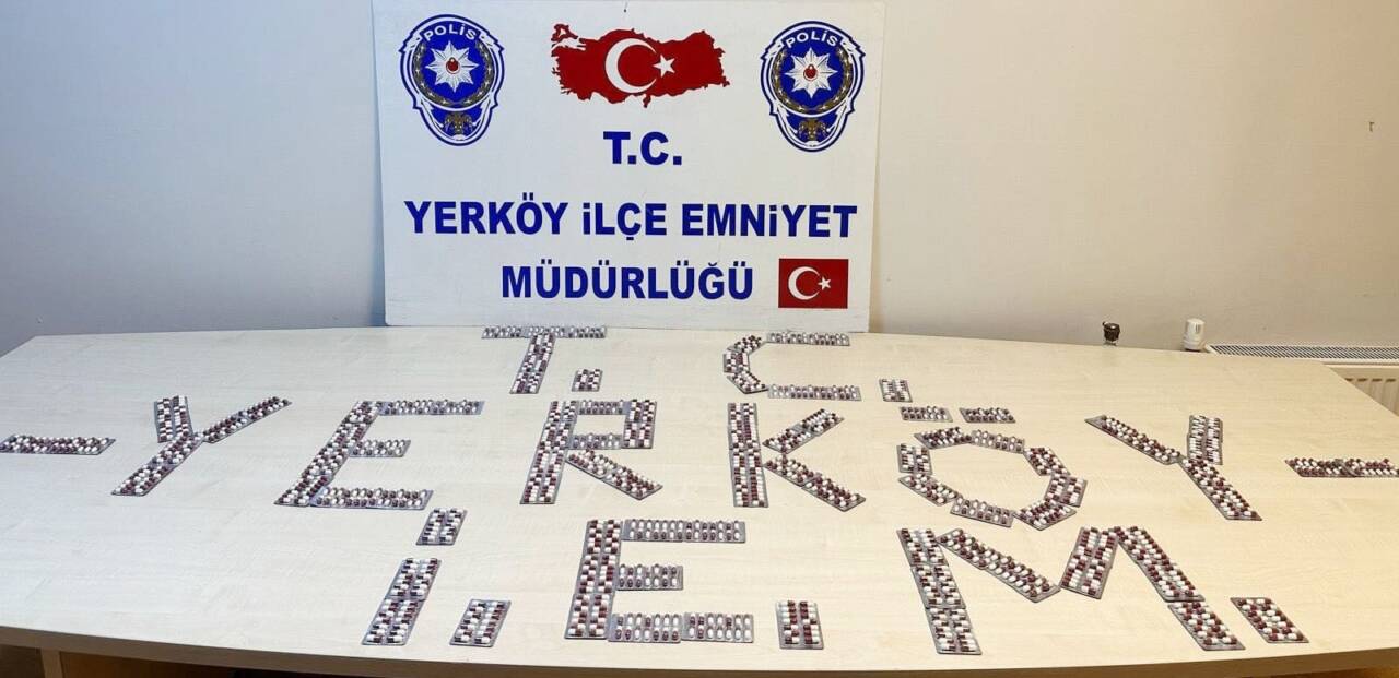 Yozgat'ın Yerköy ilçesinde Emniyet Müdürlüğü ekipleri tarafından düzenlenen uyuşturucu operasyonunda