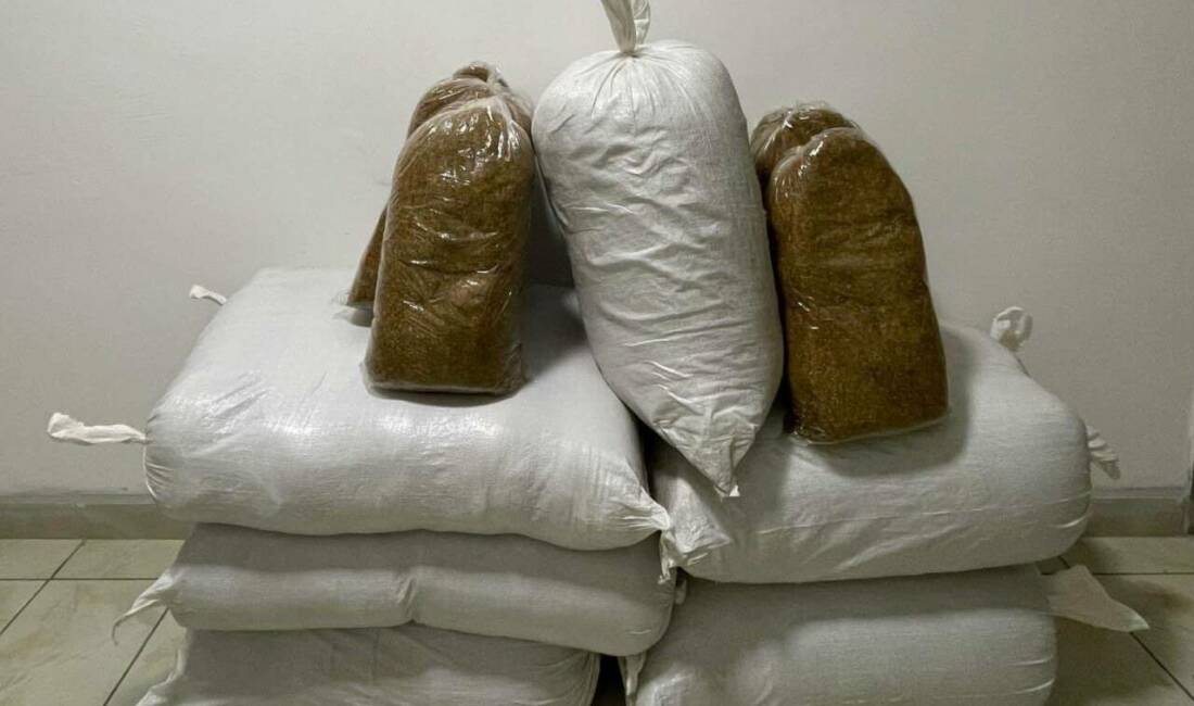 Kırşehir'de İl Jandarma Komutanlığı tarafından durdurulan yolcu otobüsünde 230 kilogram