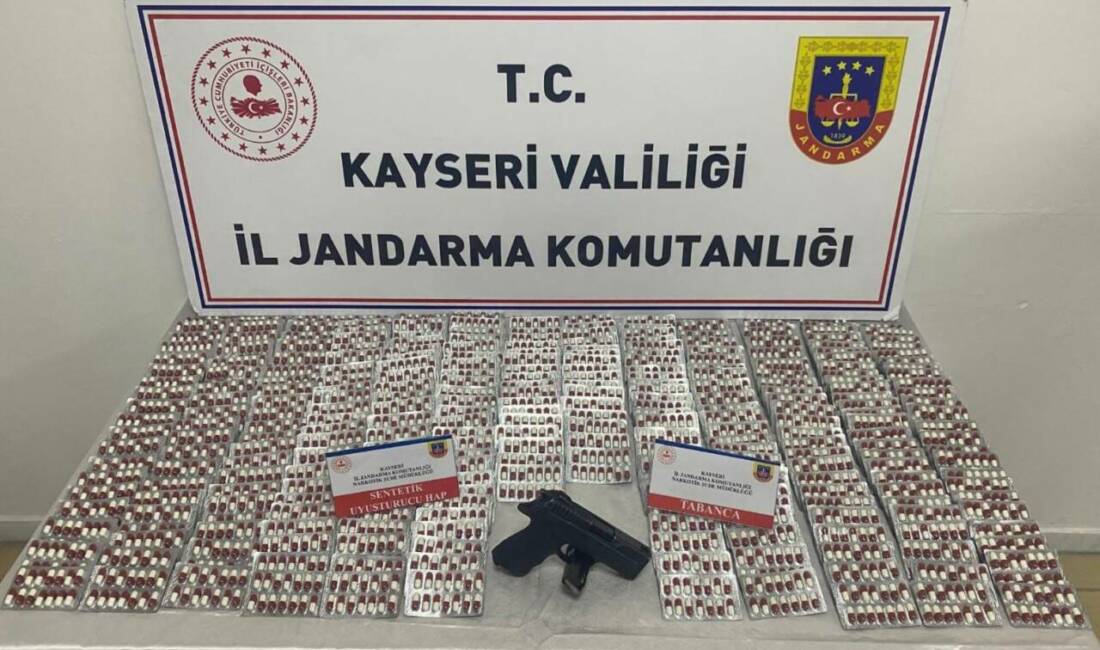 Kayseri'de İl Jandarma Komutanlığı tarafından düzenlenen operasyonda uyuşturucu madde ticareti