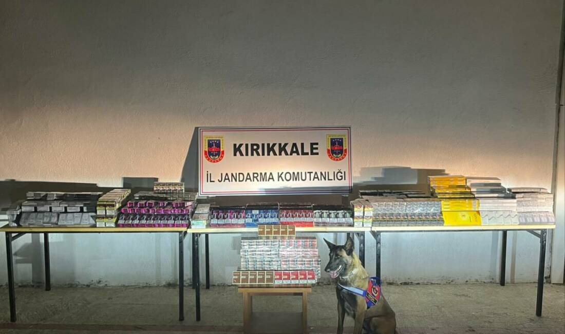Kırıkkale'de İl Jandarma Komutanlığı ekipleri tarafından bir kargo aracında 5