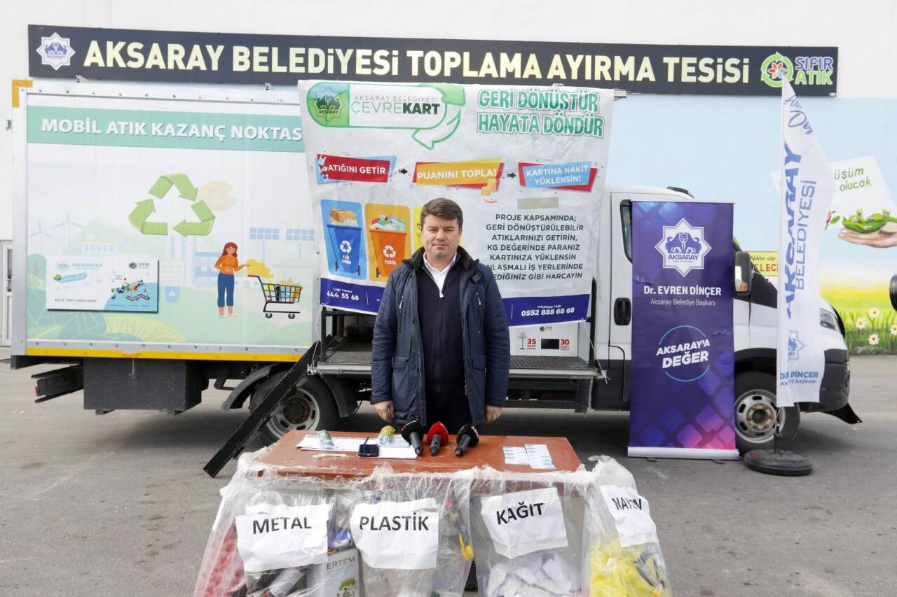 Aksaray Belediyesi Toplama–Ayırma (TAT) Tesislerinde her hafta yaklaşık 160 ton,
