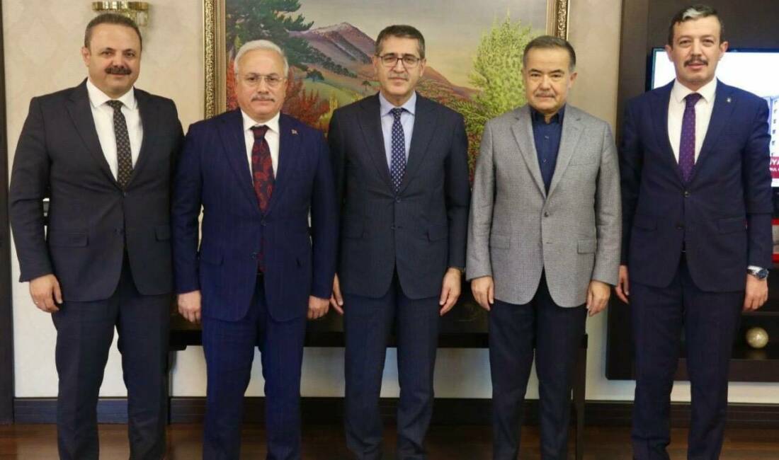 Vali Kumbuzoğlu ve heyeti, Aksaray’ın hizmet ve yatırımları için Cumhurbaşkanlığı