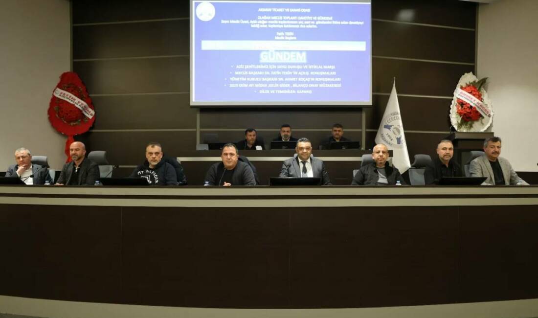 Aksaray Ticaret ve Sanayi Odası’nın Kasım ayı olağan Meclis Toplantısı,
