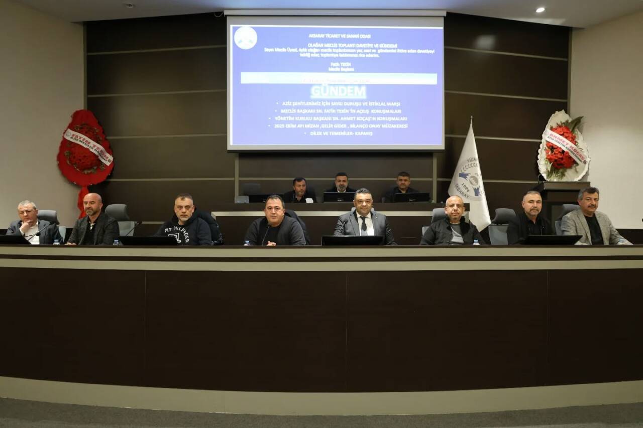 Aksaray Ticaret ve Sanayi Odası’nın Kasım ayı olağan Meclis Toplantısı,