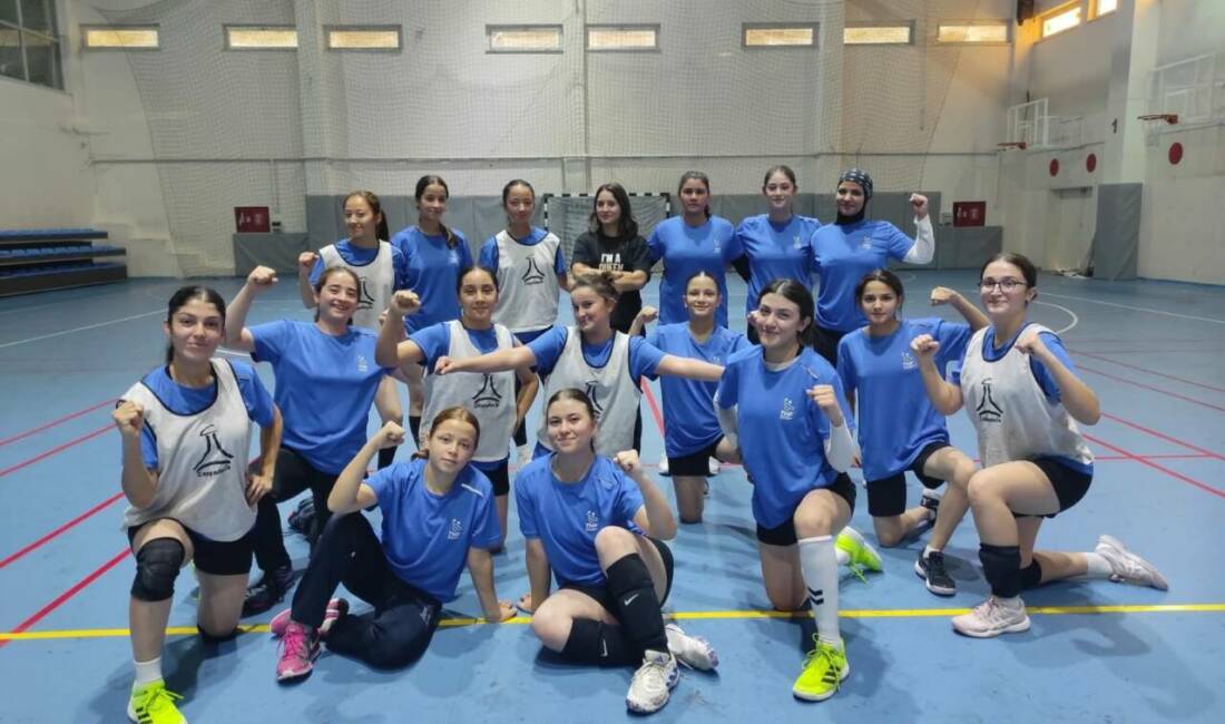 Aksaray Belediyespor Hentbol Takımı alt yapısı, yoğun antrenman temposunun ardından