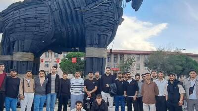 Aksaray Gençlik Merkezi, KYK yurtlarında kalan erkek öğrencilerle Çanakkale Eceabat