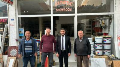 Ortaköy Belediye Başkanı Ahmet Koyuncu, ilçe genelinde gerçekleştirdiği esnaf ziyaretleriyle