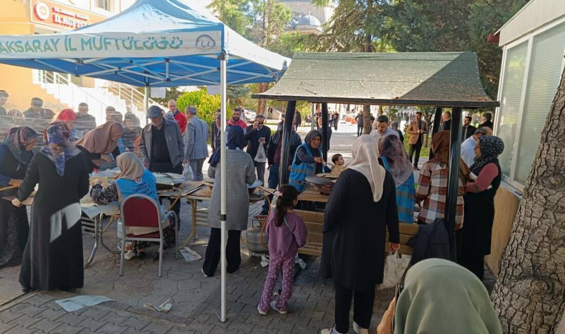 Türkiye Diyanet Vakfı (TDV) Aksaray Şubesi Kadın Kolları tarafından, Gazze’de