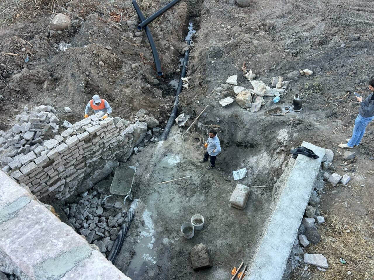 Güzelyurt Belediyesi ekipleri, ilçenin tarihi dokusunu koruma ve turizme kazandırma