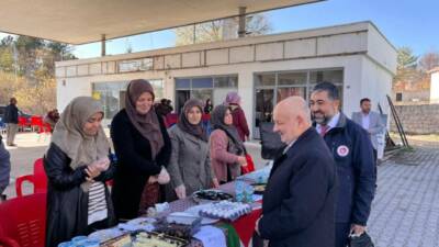 Aksaray İl Müftülüğü öncülüğünde Gülağaç’ta gerçekleştirilen ve Gazze’ye yardım amacı