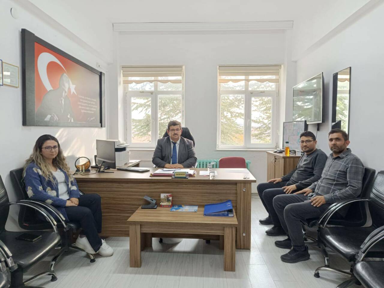 Ağaçören İlçe Millî Eğitim Müdürü Deniz Arslan, ilçede eğitim faaliyetlerini