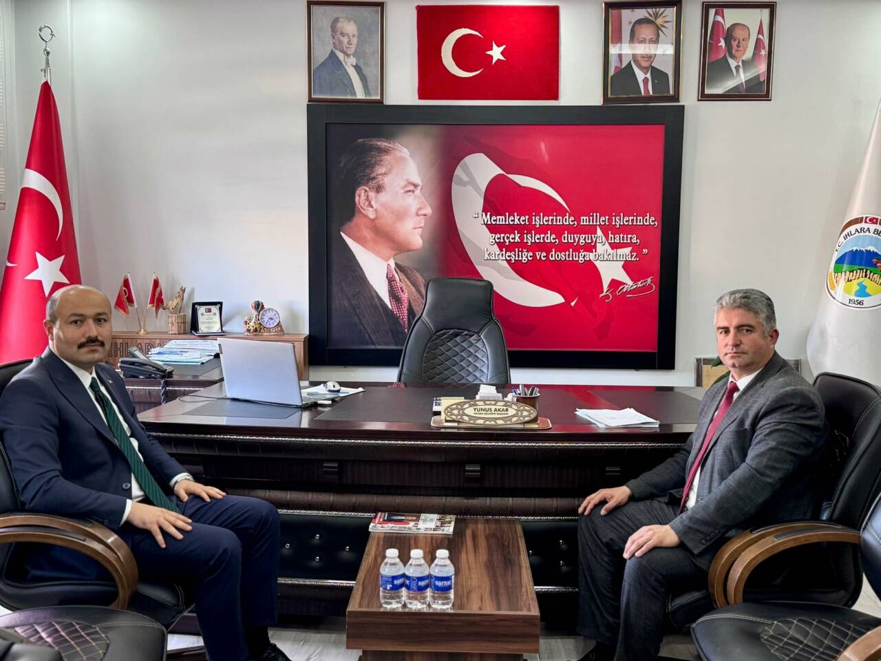 Güzelyurt Kaymakamı Süleyman Arat, Ihlara Belde Belediye Başkanı Yunus Akar’a