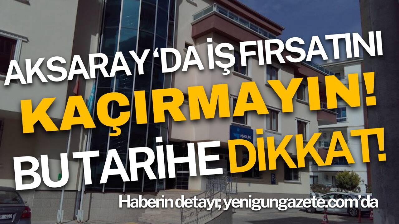 İŞKUR Aksaray İl Müdürlüğü, TekLezzet firması için gıda mühendisi ve