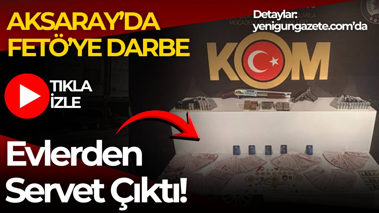 Aksaray’da FETÖ’ye yönelik operasyonda 10 kişi gözaltına alındı. Operasyonda yüklü