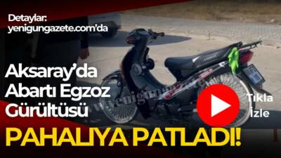 Yeni Sanayi Bölgesi’nde durdurulan motosiklette abartı egzoz tespit edildi; sürücüye