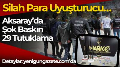 Aksaray Emniyeti’nin geniş çaplı uyuşturucu operasyonunda çok sayıda madde ve