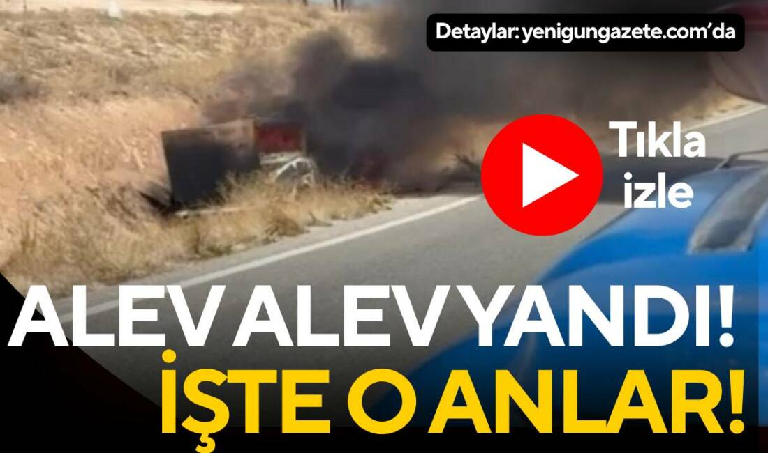 Aksaray-Ortaköy yolunda Mehmet K.’nın kullandığı otomobil, seyir halindeyken bilinmeyen bir