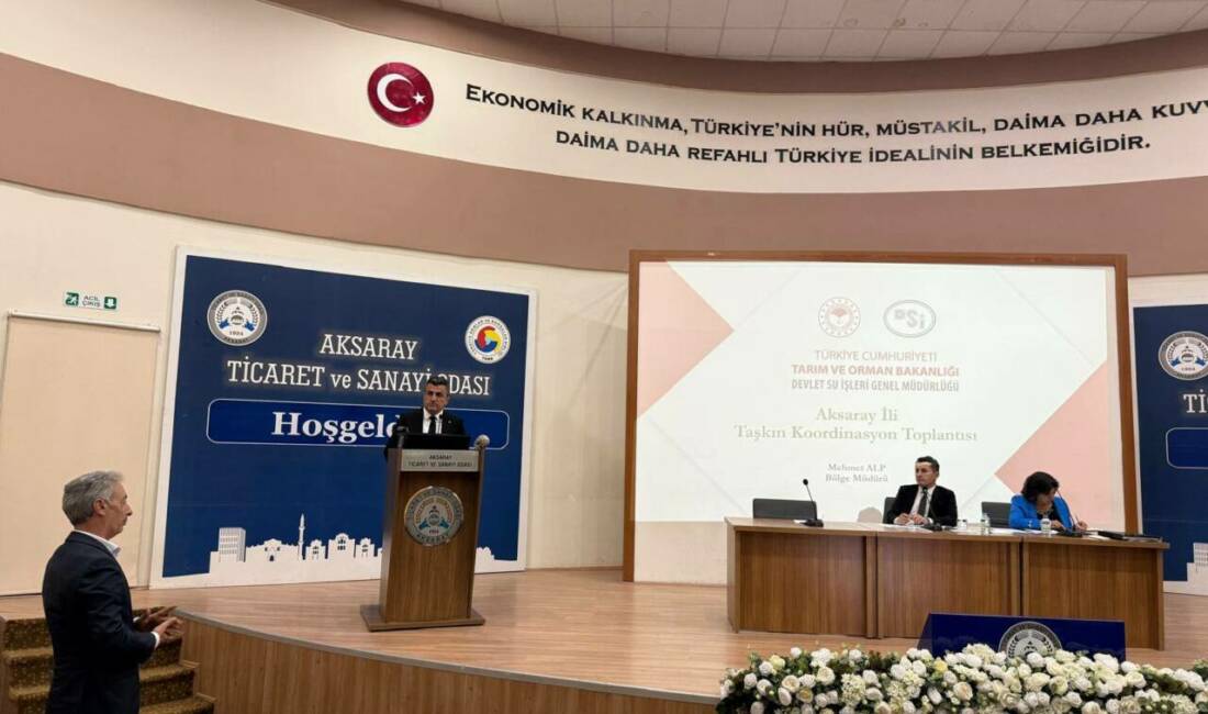 Aksaray ili genelinde taşkın tehlikesine karşı alınacak tedbirlerin görüşüldüğü Taşkın
