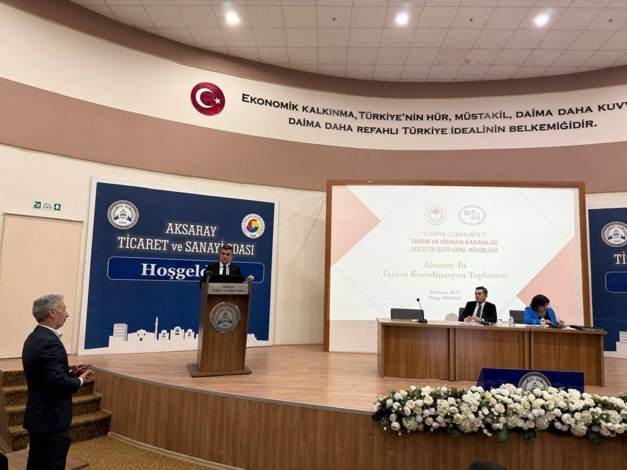 Aksaray ili genelinde taşkın tehlikesine karşı alınacak tedbirlerin görüşüldüğü Taşkın