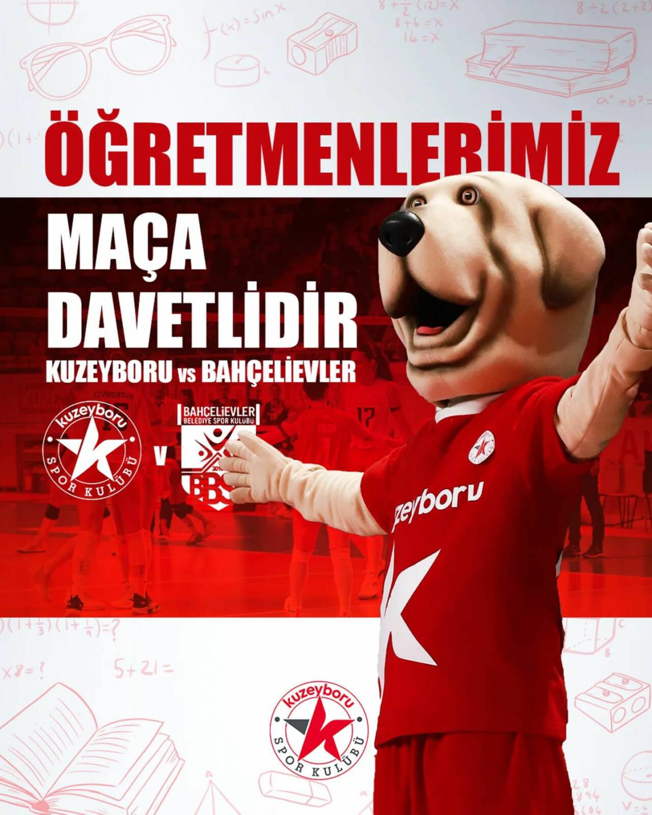 Kuzeyboru Kadın Voleybol Takımı, 23 Kasım’daki Bahçelievler maçını öğretmenler ve