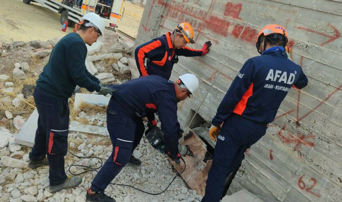 Aksaray İl Afet ve Acil Durum Müdürlüğü tarafından afetlere hazırlık