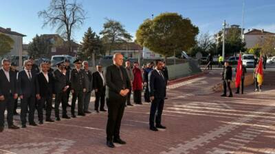 Ağaçören’de, Gazi Mustafa Kemal Atatürk’ün ebediyete intikalinin 87. yılında düzenlenen