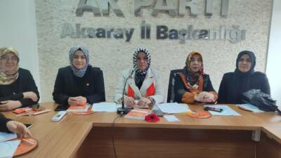 AK Parti Aksaray Kadın Kolları, haftalık olağan yönetim kurulu toplantısını