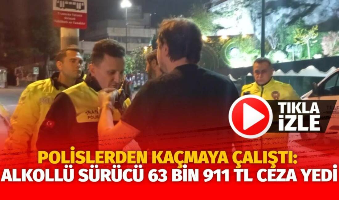Bursa'nın Osmangazi ilçesinde yaşanan olayda polis ekiplerinin trafik uygulamasından kaçmaya