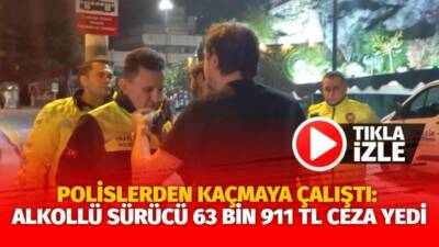 Bursa'nın Osmangazi ilçesinde yaşanan olayda polis ekiplerinin trafik uygulamasından kaçmaya