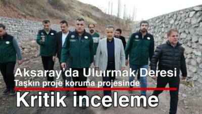 Şehrin güvenliğini güçlendirecek Uluırmak Deresi taşkın koruma projesi alanda yapılan