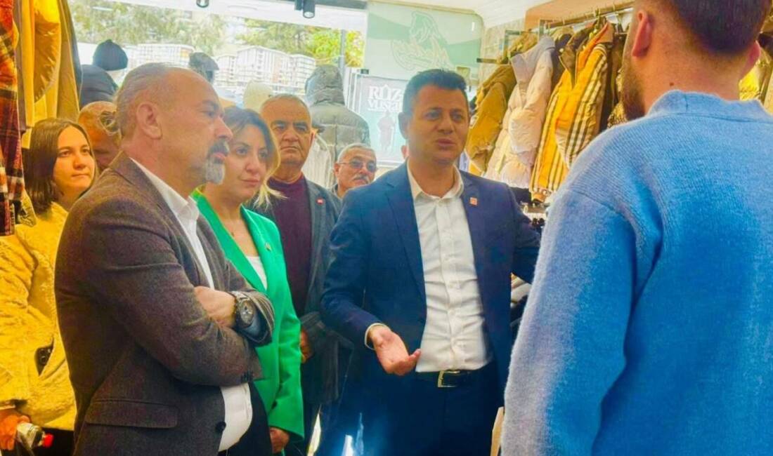 CHP Aksaray örgütü, kent merkezinde gerçekleştirdiği esnaf ziyaretlerinde farklı sektörlerin