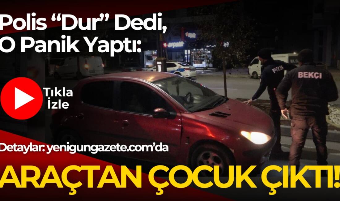 Huzur Güven Uygulaması’nda 15 yaşındaki sürücü trafiğe çıktı. Polis uygulamasına