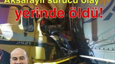 Bolu TEM Otoyolu’nda arıza yapan tıra çarpan Aksaraylı kamyon şoförü