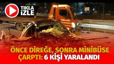 Bursa’nın Nilüfer ilçesinde yaşanan olayda kontrolden çıkan otomobil, önce trafik