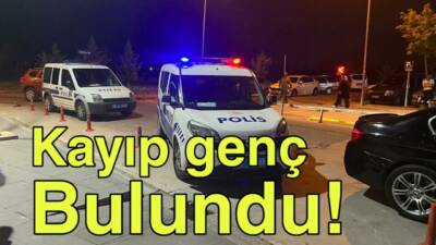 Evinden habersiz ayrılan genç, polis ekiplerinin 4 saatlik çalışması sonrası