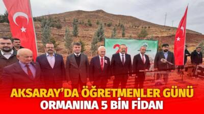 Aksaray Belediyesi 24 Kasım öğretmenler günü nedeni ile Kireçlik Mevkii’ndeki