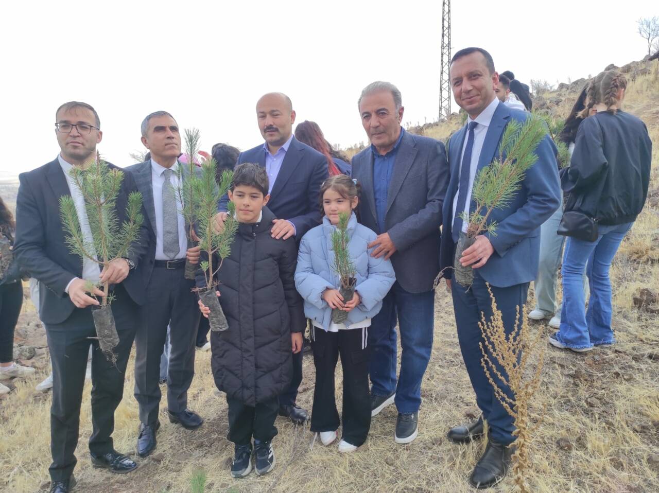 11 Kasım Milli Ağaçlandırma Günü dolayısıyla Güzelyurt’un Güney Dere mevkiinde