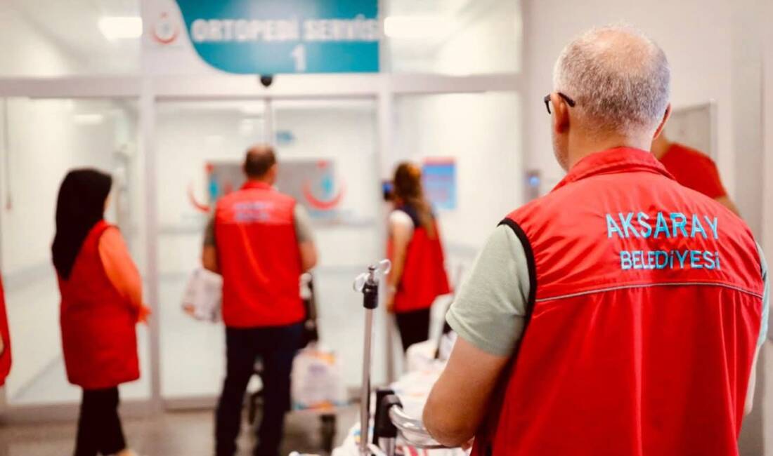 Aksaray Belediyesi, Aksaray Eğitim ve Araştırma Hastanesi’nde tedavi gören vatandaşlara