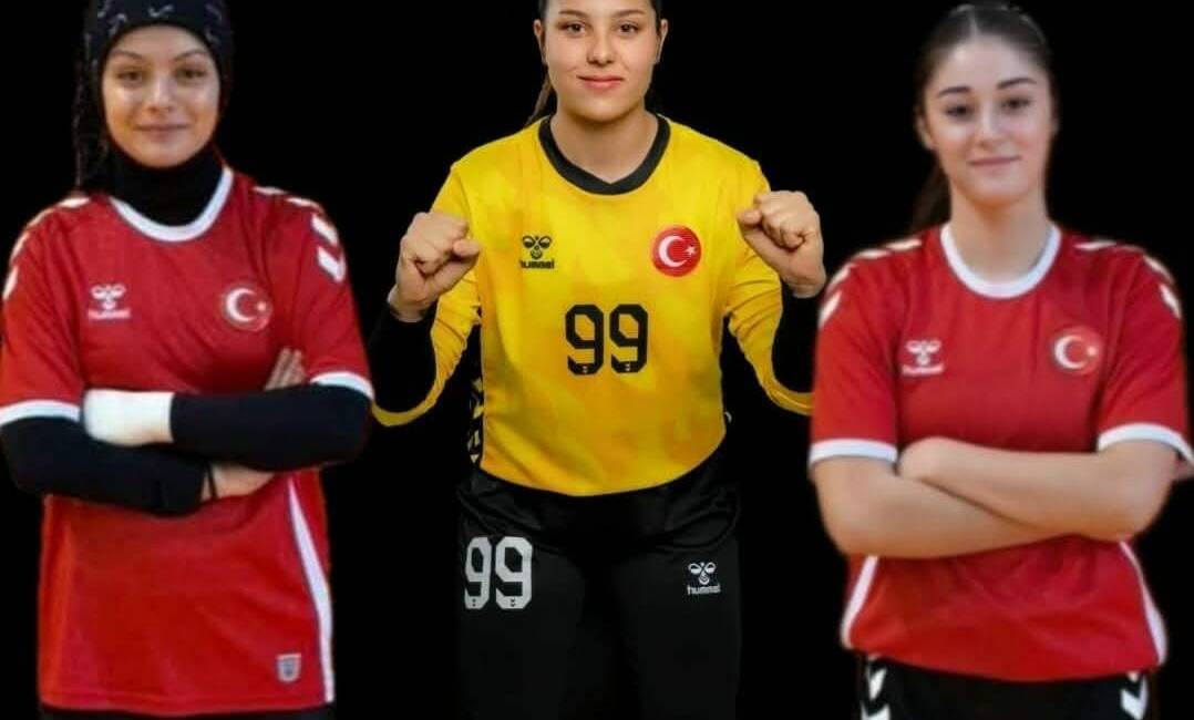 Aksaray Belediyespor Hentbol Takımı alt yapısından üç genç sporcu, U-17