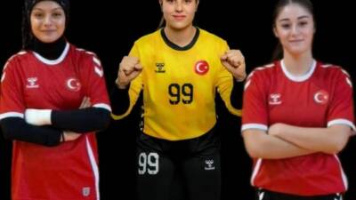 Aksaray Belediyespor Hentbol Takımı alt yapısından üç genç sporcu, U-17