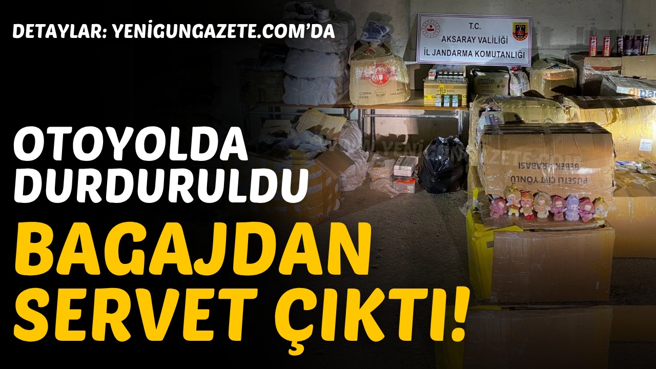 Aksaray’da jandarma ekipleri, otoyolda durdurdukları araçta 3 milyon TL değerinde