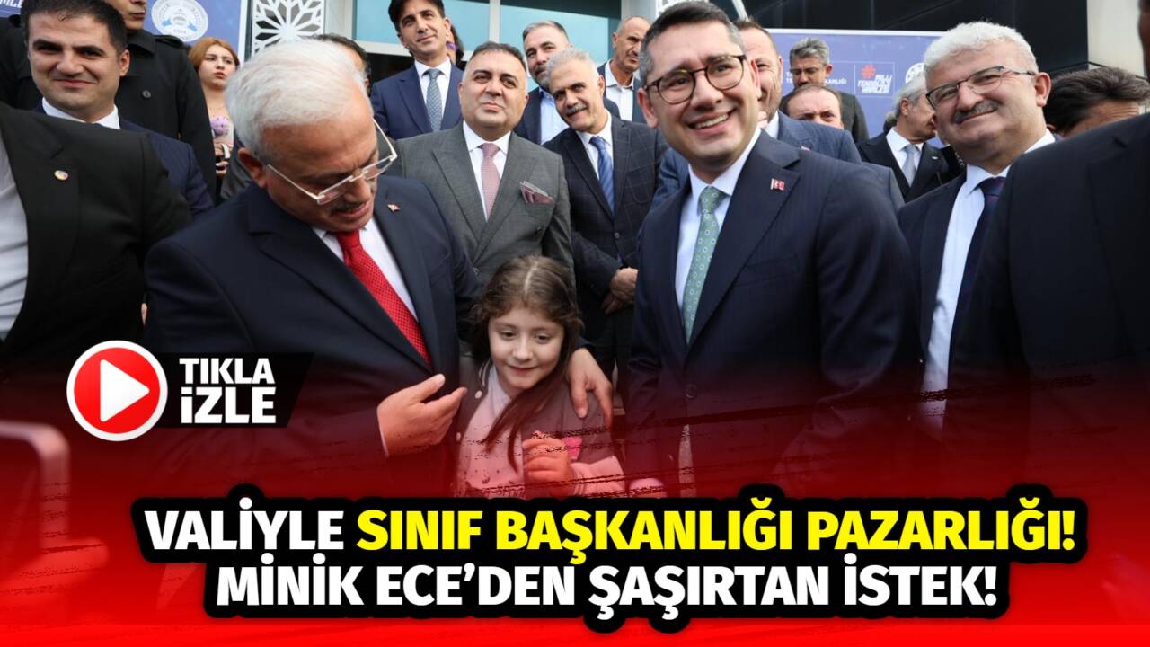 Aksaray’da 3. sınıf öğrencisi Ecem Bera, sınıf başkanlığı seçimi öncesi