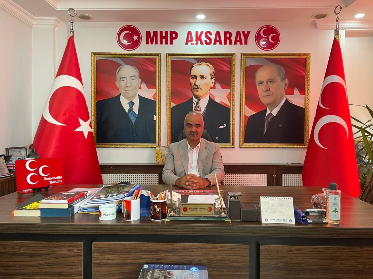 Milliyetçi Hareket Partisi Aksaray İl Başkanı Burhanettin Karataş, 24 Kasım