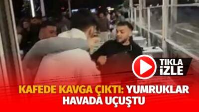 Mersin’de yaşanan olayda kafede iki grup arasında kavga çıktı. Kavgada